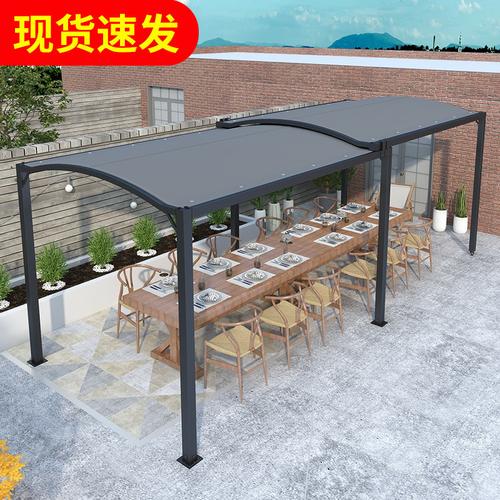 户外伸缩式遮阳棚停车棚室外移动汽车蓬家用推拉大型伸缩雨棚